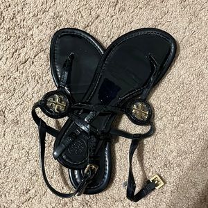 Black Tory Burch Sandles With adjustable strap